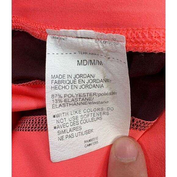 Under Armour Project Rock Women's Leggings Size Medium - Coral/Maroon - Picture 5 of 7